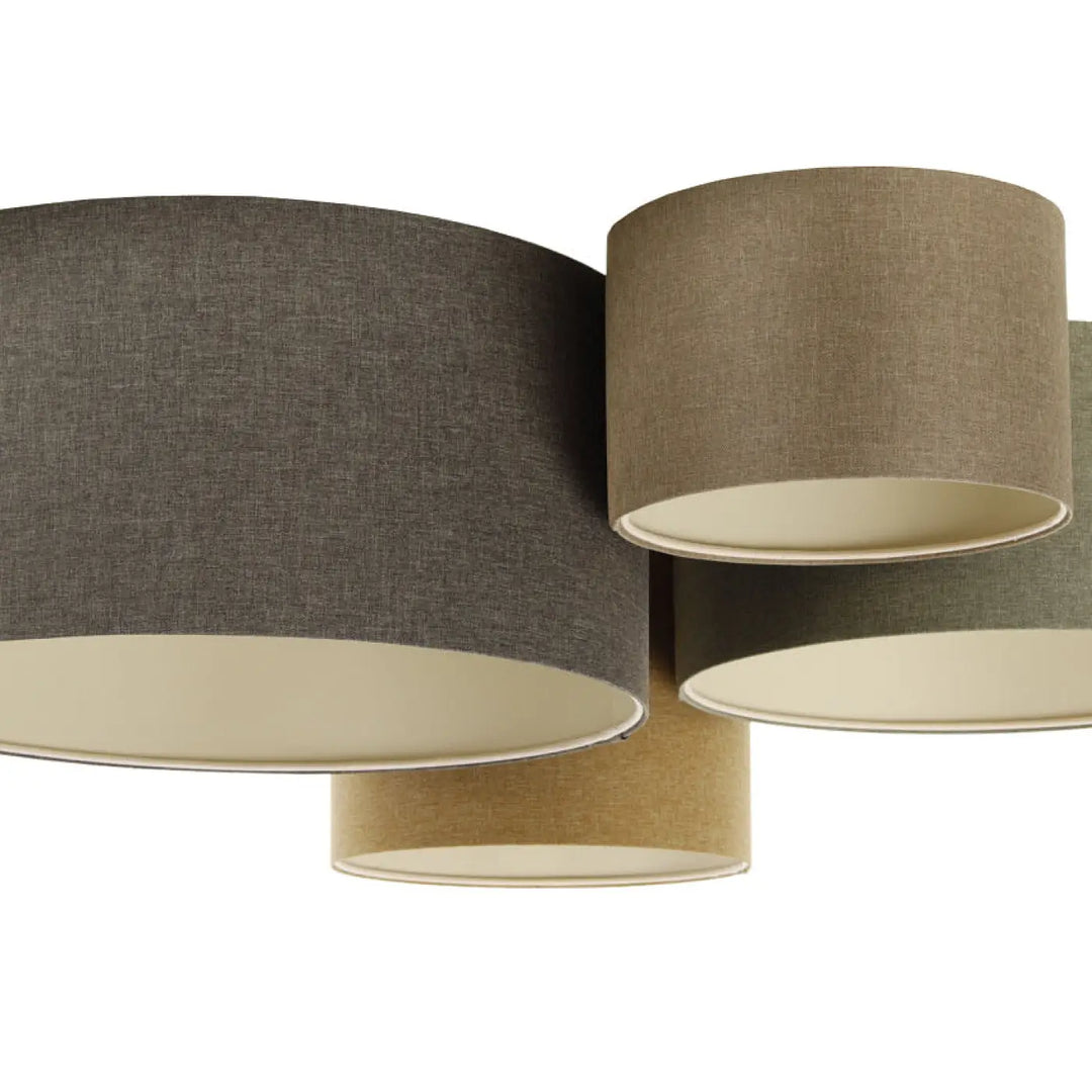 Plafond 4Flames Boho Elegant – Grey brown/Grey green/Caramel/Mustard yellow/Ecru