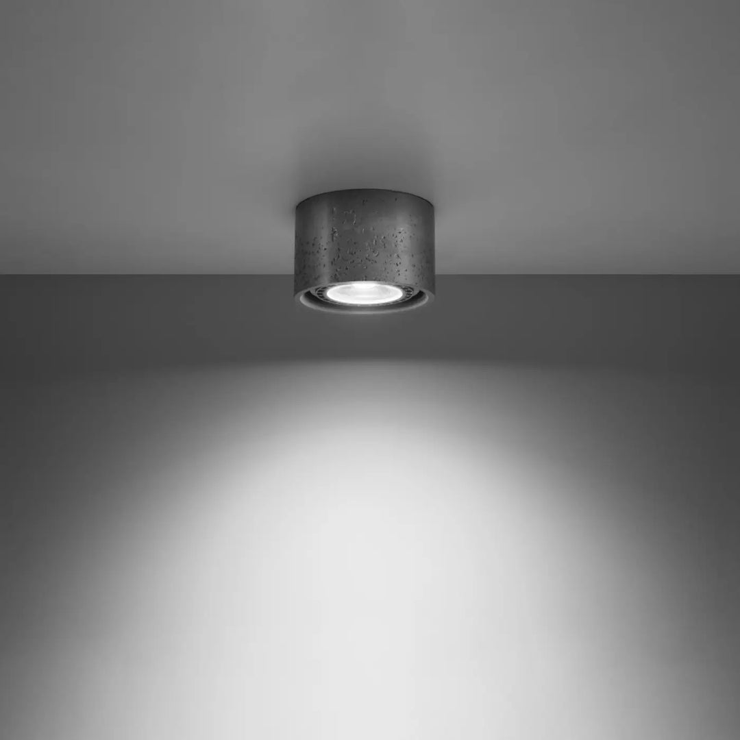 Plafonnier basic en béton de style loft avec texture concrete pour un éclairage moderne et sentez mieux chez vous