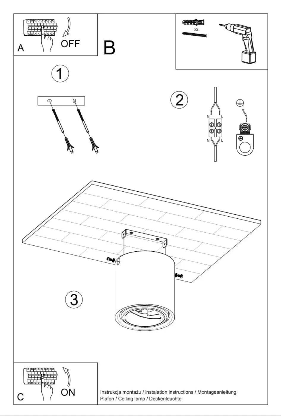 Luminaire plafonnier cylindrique en béton cullo avec finition métallique et support de montage intégré forme simple béton durable