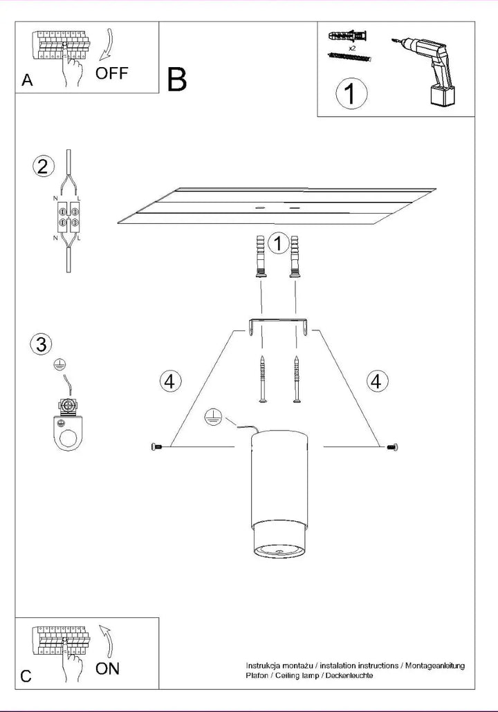 Plafonnier plafond nero avec abat-jour cylindrique blanc et fixation dorée allie élégance et design moderne