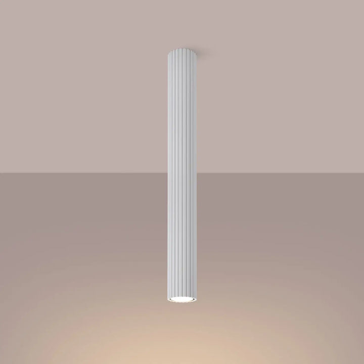 Plafonnier karbon blanc design minimaliste en ceramique avec ampoules gu10 interchangeables pour plafond
