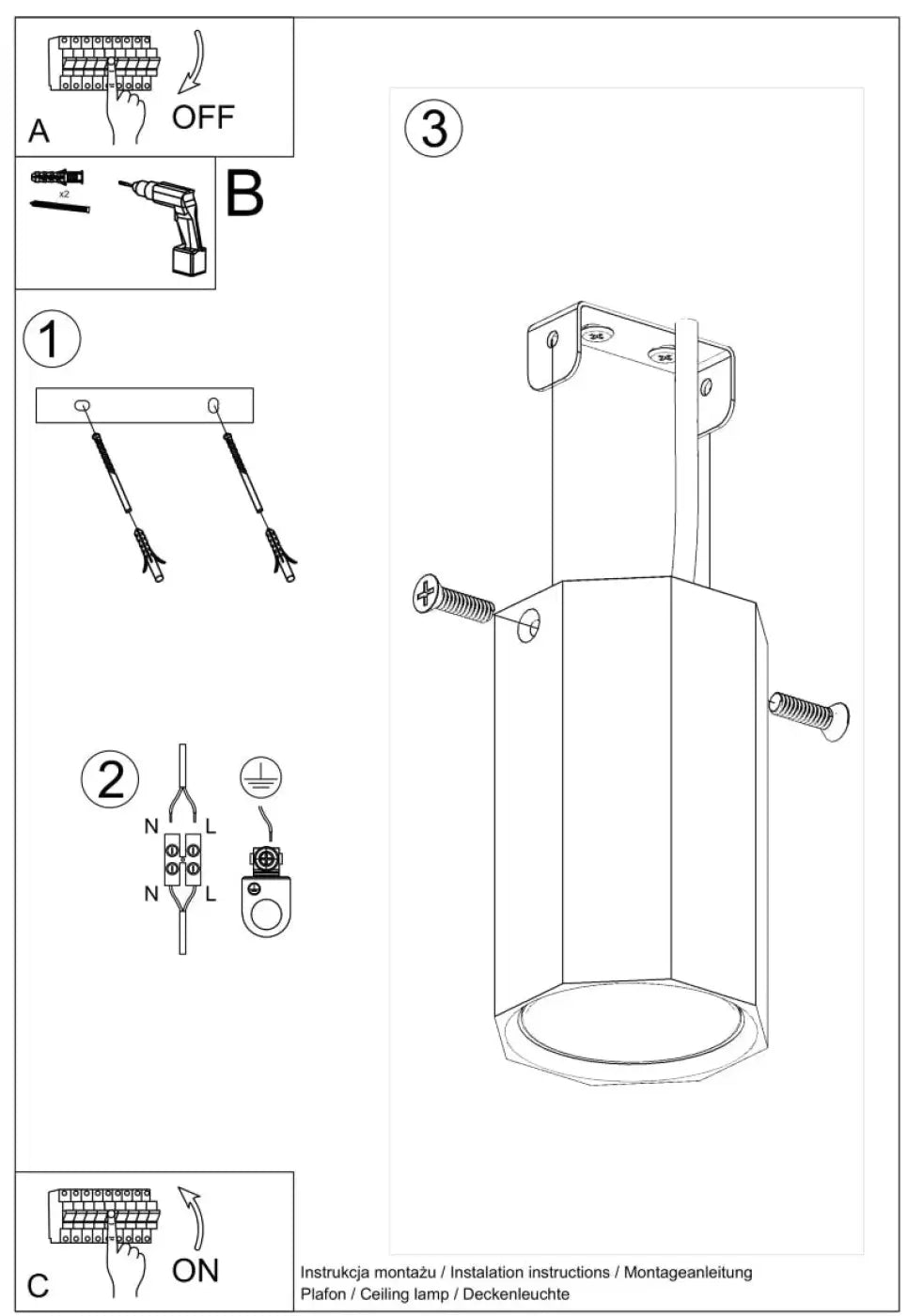 Luminaire plafonnier zeke 10 en bois chêne avec finition métallique et support vissé style loft bois s’intégrera parfaitement