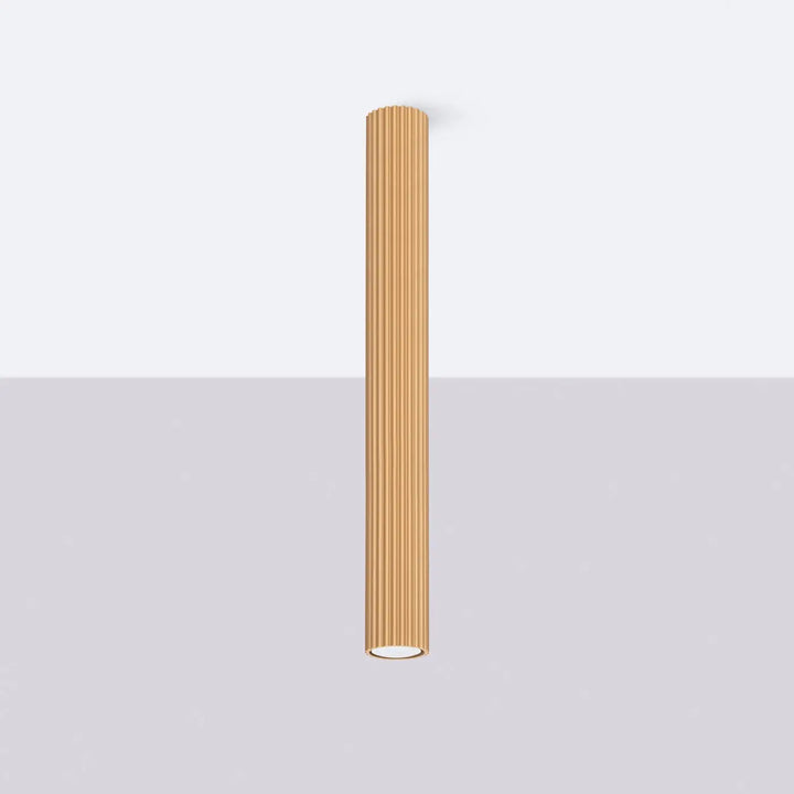 Plafonnier karbon 60 or à finition dorée avec design minimaliste et ampoules gu10 interchangeables cylindrical