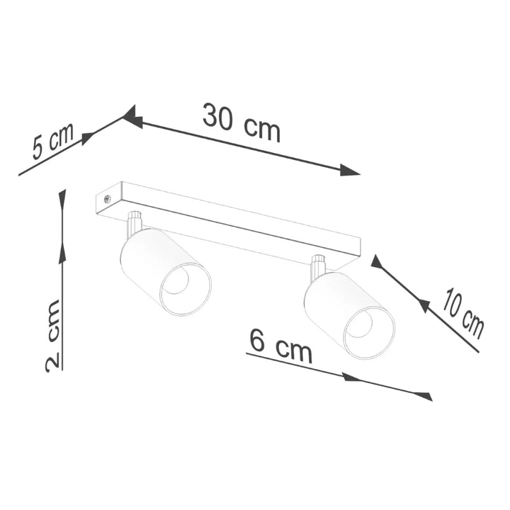 Luminaire plafonnier winx 2 noir doré avec deux spots réglables design moderne lampe winx allie élégance et fonctionnalité