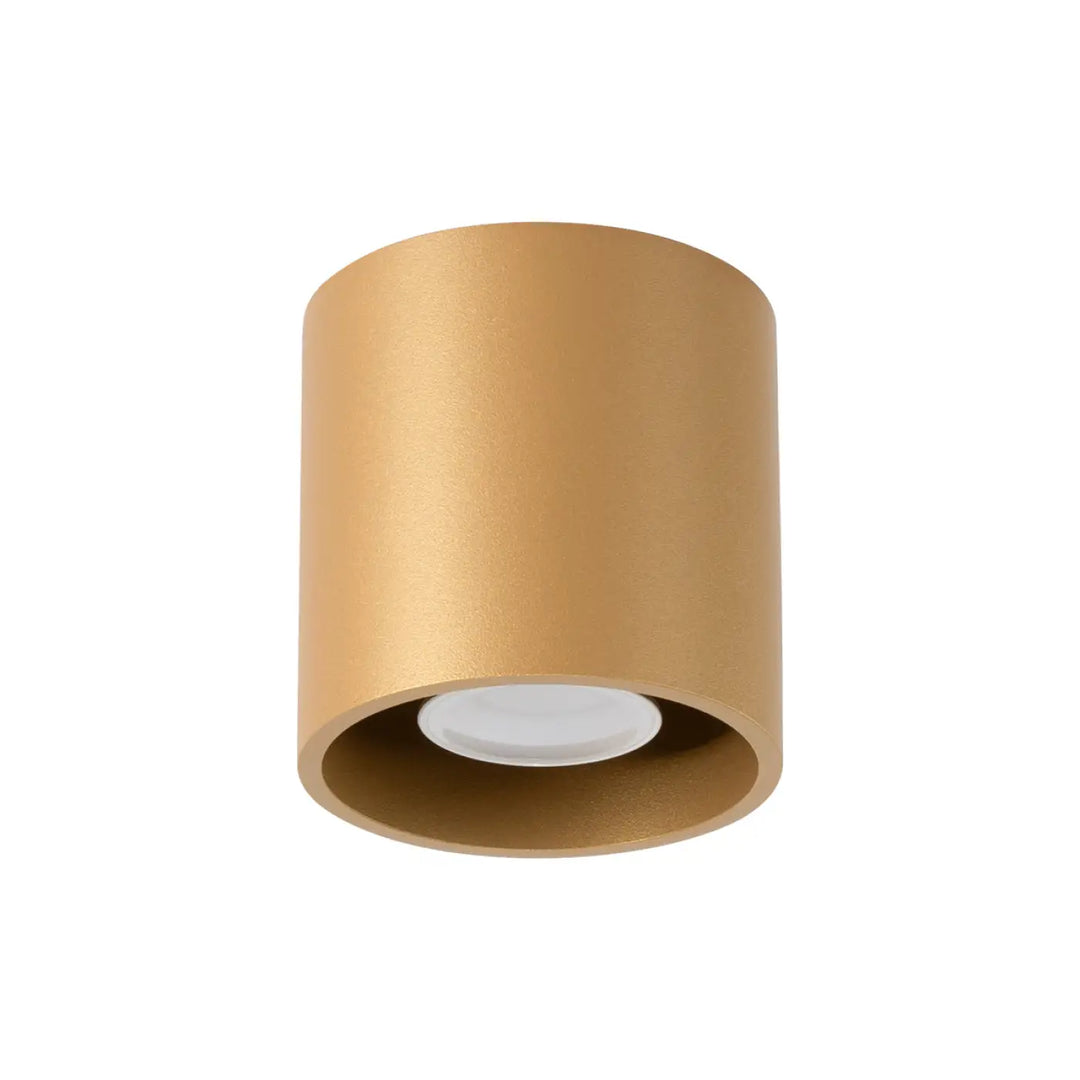 Luminaire plafonnier orbis 1 or en finition or avec led blanc circulaire simple coup pour décoration intérieure moderne