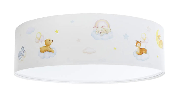 Plafond Sweet Dreams – White/Pastel blue/Yellow/Light brown