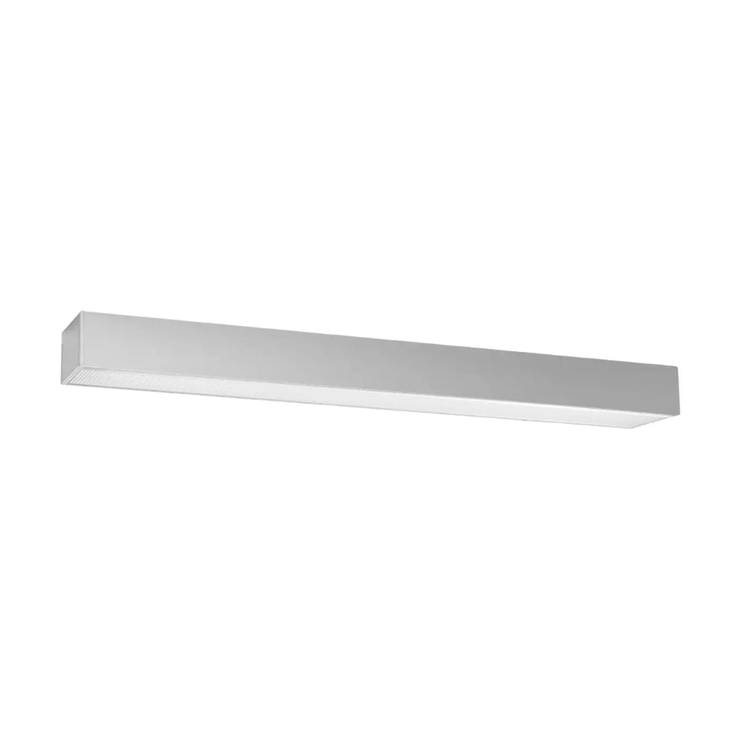 Luminaire plafonnier pinne 90 4000k gris avec finition métallique argentée et design minimaliste collection pinne paramètres d’éclairage différentes tailles