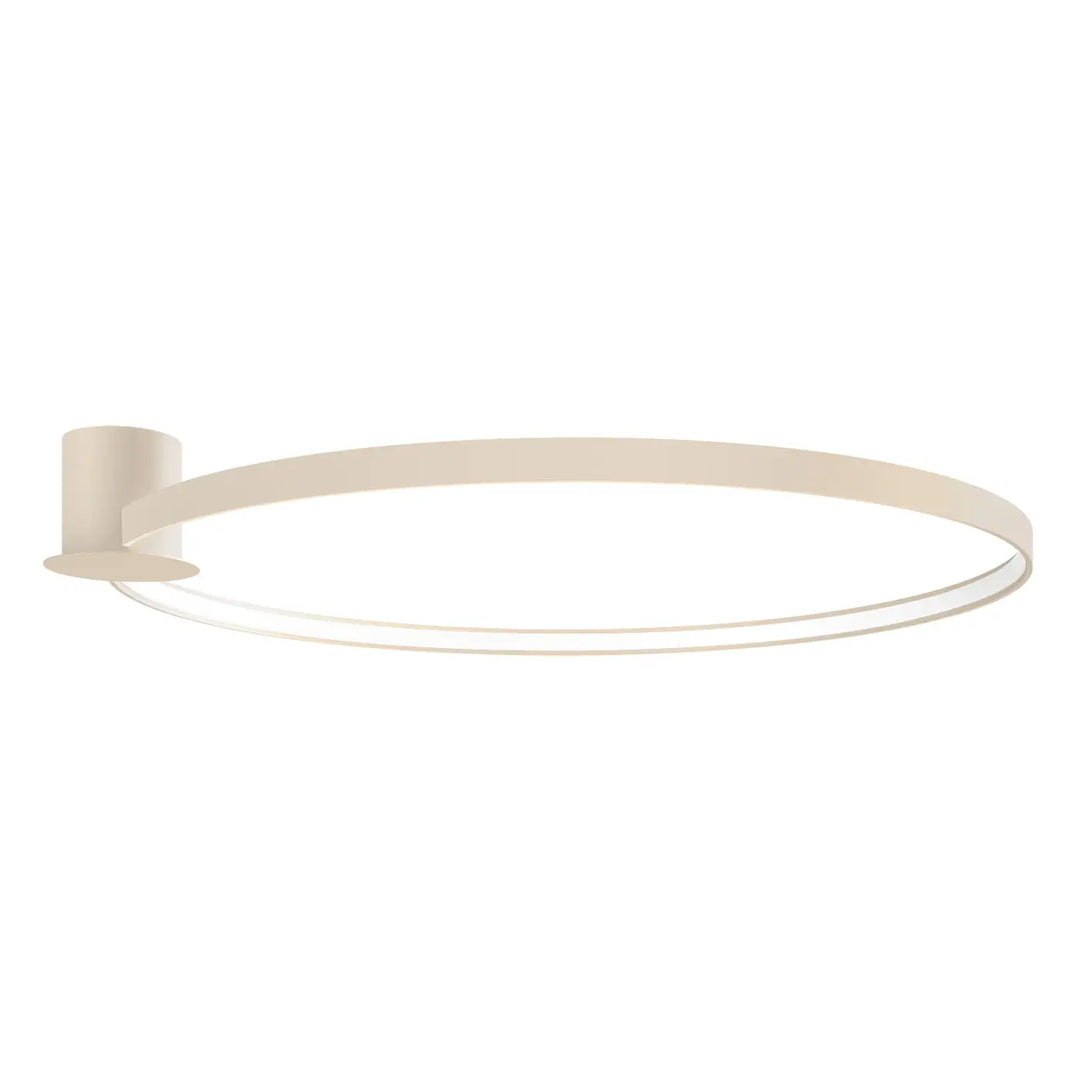 Luminaire plafonnier collection rio beige avec design moderne cercle minimaliste finition élégante 3000k