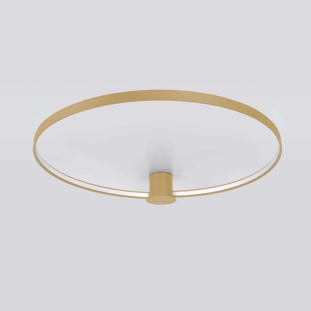 Luminaire plafonnier rio 78 doré avec cadre métallique élégant et modules led pour une efficacité lumineuse élevée