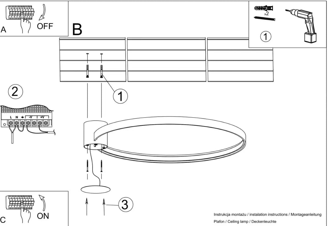 Le plafonnier rio doré avec modules led présente une efficacité lumineuse élevée grâce à son design ovale moderne