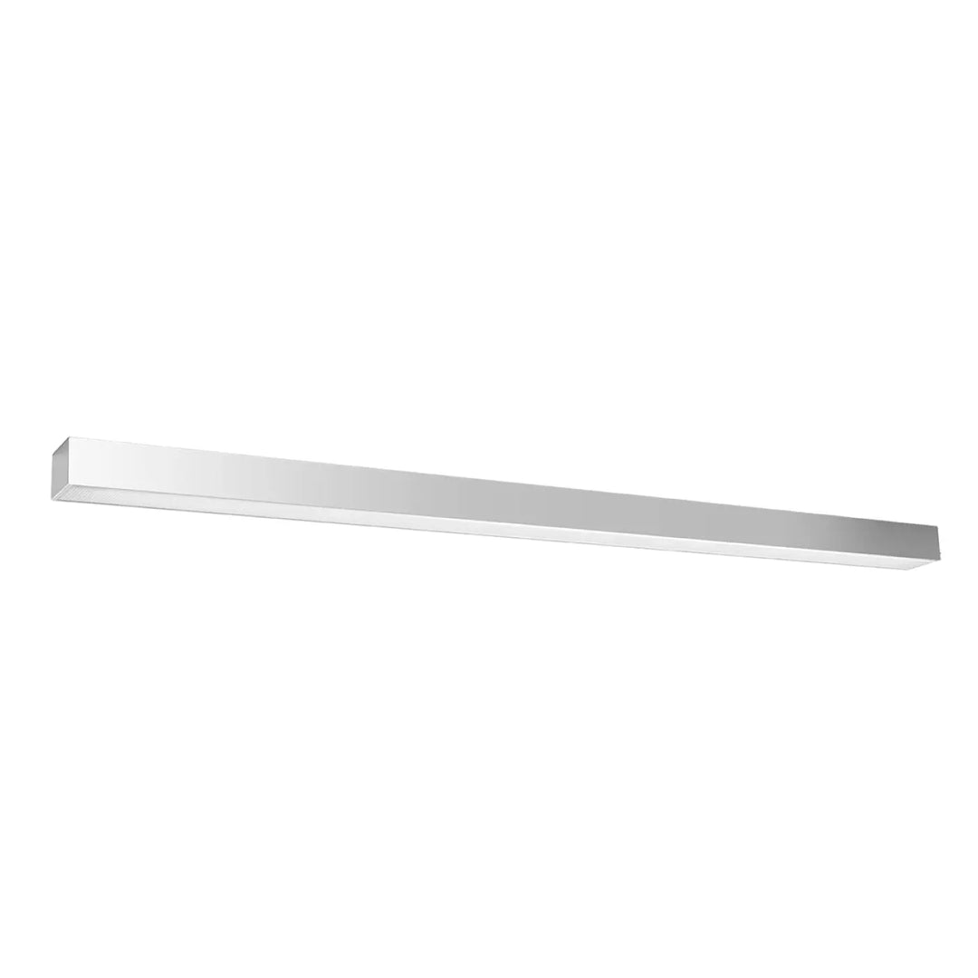 Luminaire plafonnier pinne 118 gris avec module led et finition chrome pour paramètres déclairage modernes
