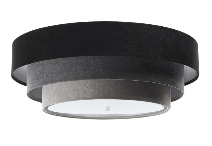 Plafond Triniti Veloursstoff – Black/Grey/Gold