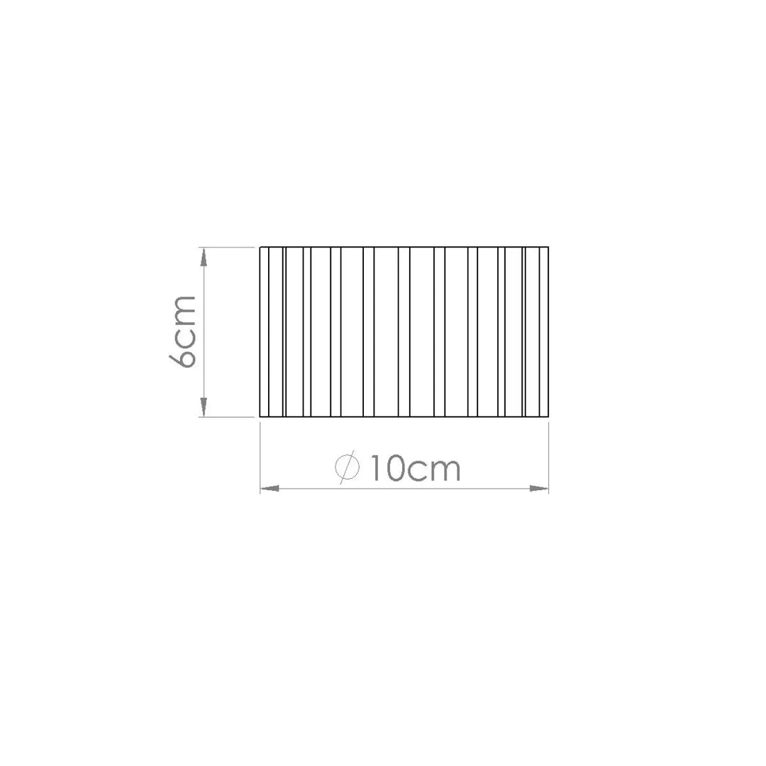 Luminaire plafonnier aura 1 outremer avec forme unique inspirée et surface minimaliste à rainures verticales