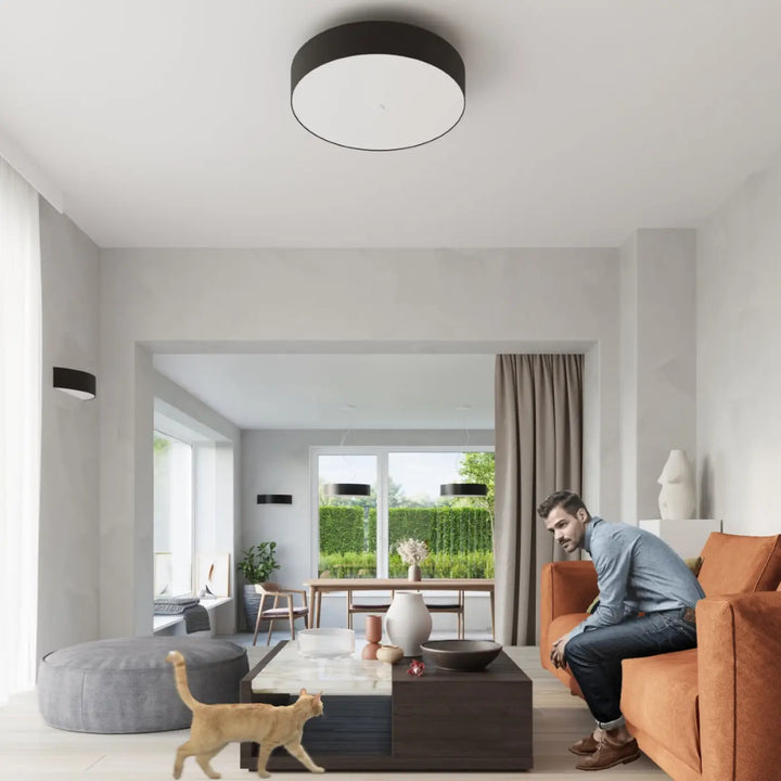 Luminaire plafonnier plafond skala 30 noir avec design minimaliste pour une décoration élégante moderne