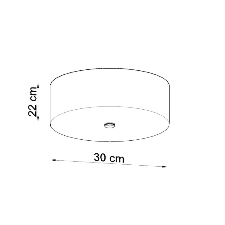 Luminaire plafonnier plafond skala 30 noir minimaliste 30 cm diamètre 22 cm hauteur pour décoration élégante