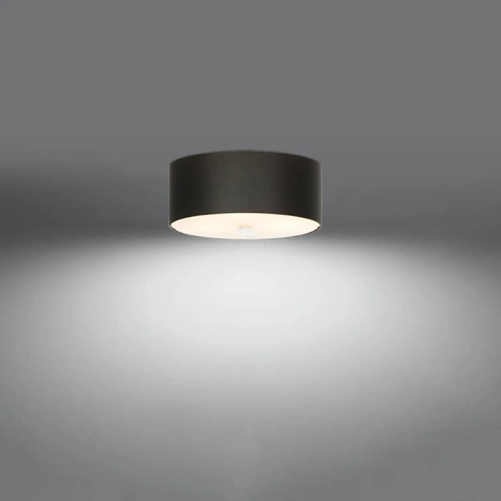 Luminaire plafonnier skala 30 noir cylindre mat éclairage blanc chaud pour plafond minimaliste et décoration élégante