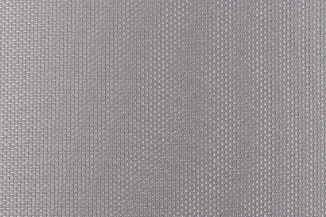Luminaire plafonnier rond en tissu gris clair avec un motif tissé en croix serré uniforme mesh