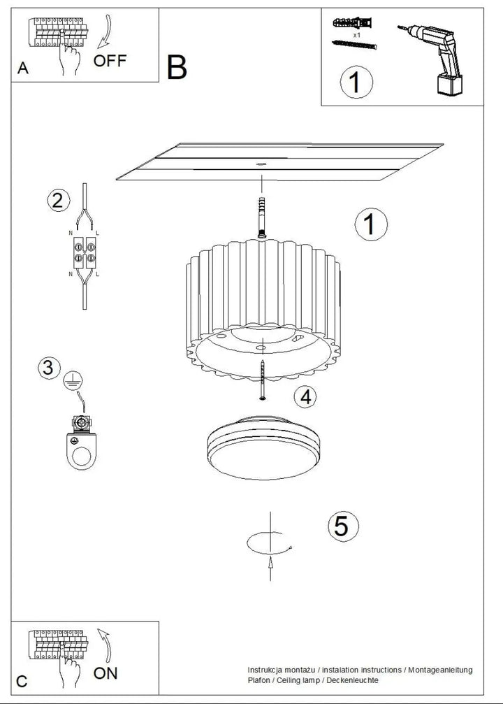 Le luminaire plafonnier aura 1 rouge ochra présente une forme unique inspirée avec un corps cylindrique à rainures