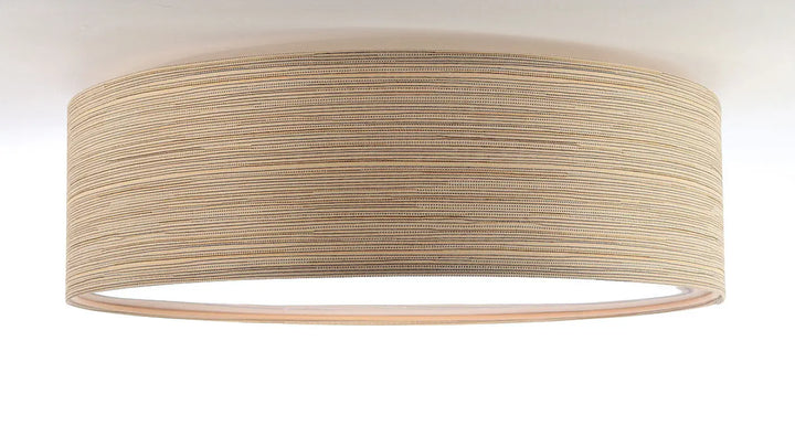 Luminaire plafonnier tissu timber beige tissé avec un motif texturé subtil pour un charme moderne
