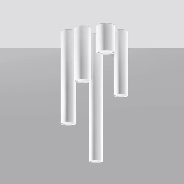Plafonnier lagos blanc moderne cylindrique en blanc avec élégance moderne et lumière fonctionnelle minimaliste