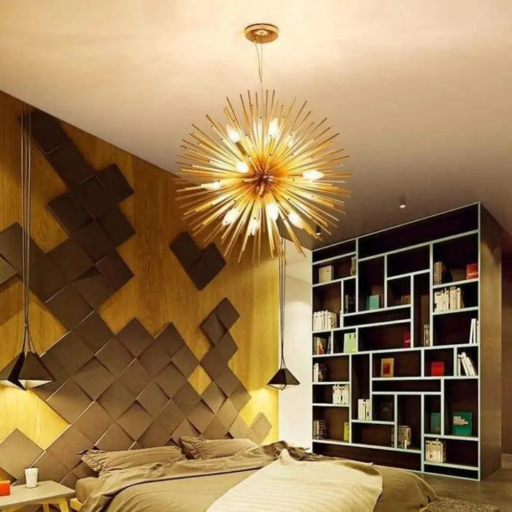 Luminaire Soleil en Aluminium au Design Éclatant