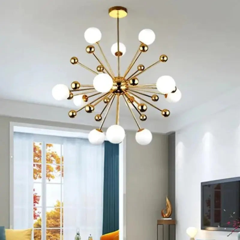 Luminaire Suspension Boule Design Forme Étoile