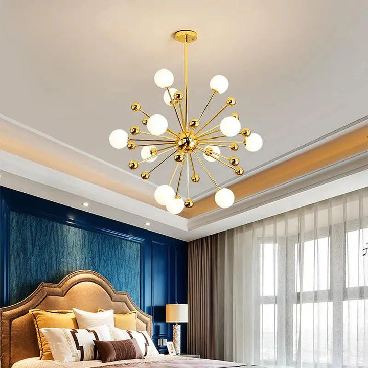 Luminaire Suspension Boule Design Forme Étoile