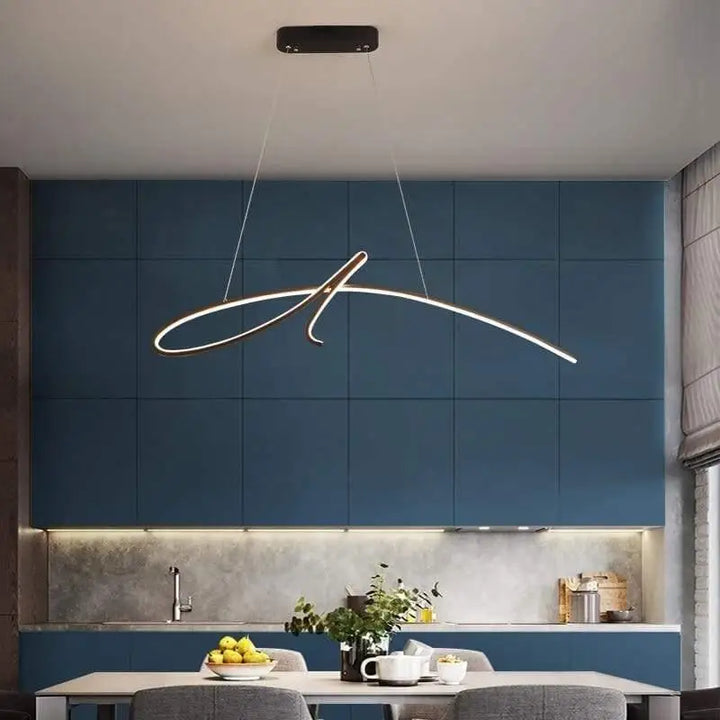 Luminaire Suspension Design Italien En Ruban