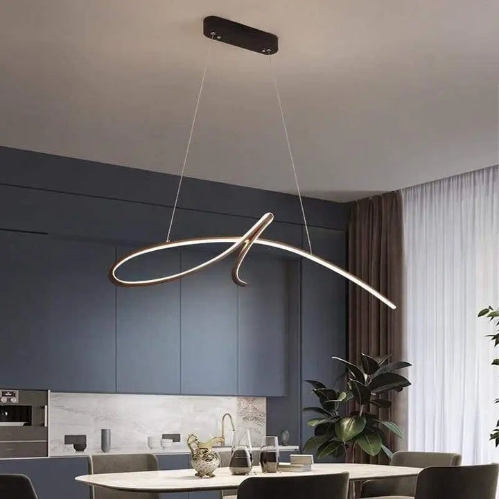 Luminaire Suspension Design Italien En Ruban