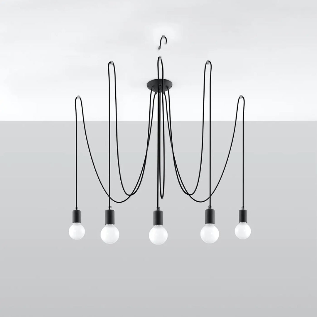Lustre noir éteint