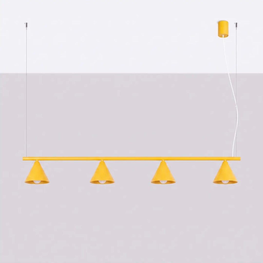Lustre jaune éteint