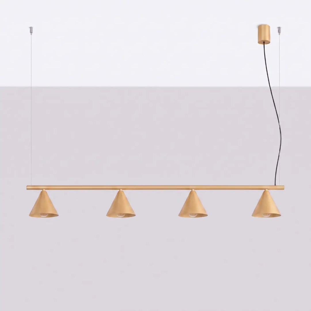 Lustre doré éteint