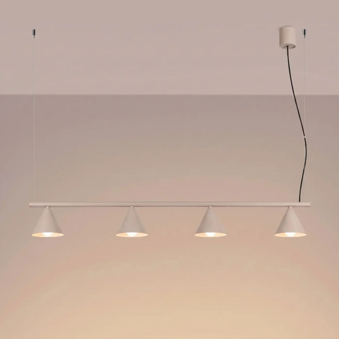 Lustre taupe allumé