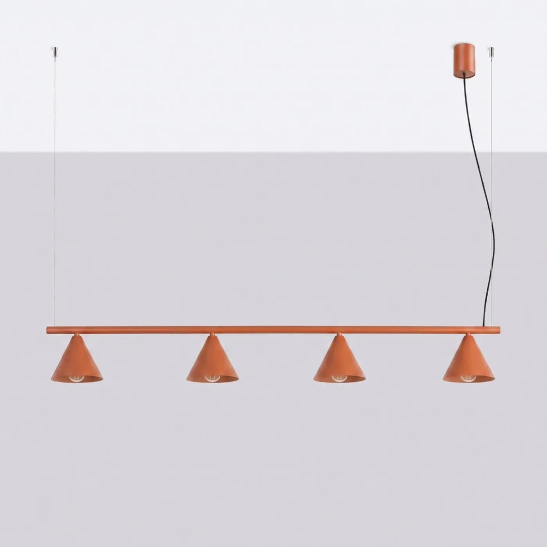 Lustre ocre rouge éteint