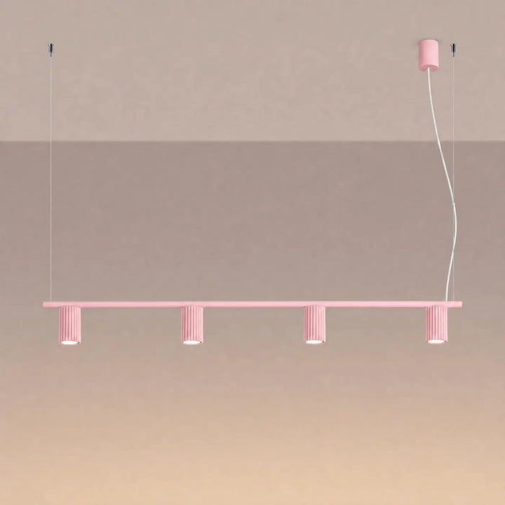 Lustre rose allumé