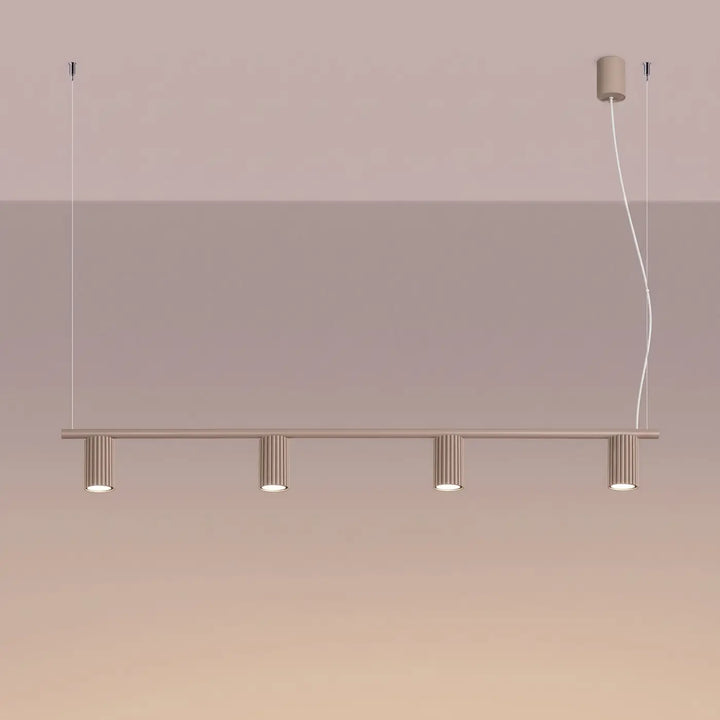 Lustre taupe allumé