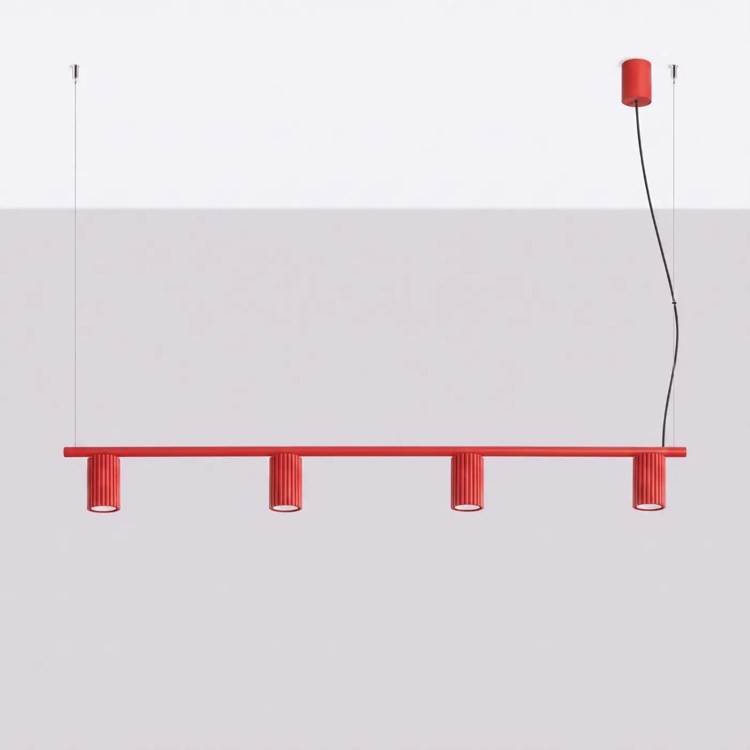 Lustre rouge éteint
