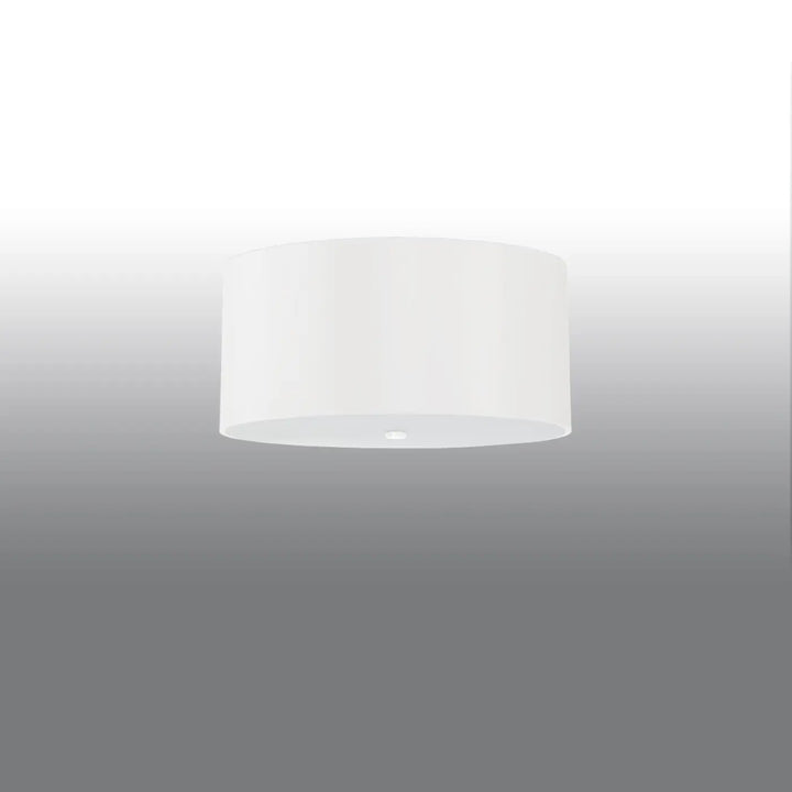Plafonnier otto 50 blanc cylindre minimaliste en finition mate pour une décoration élégante contemporaine