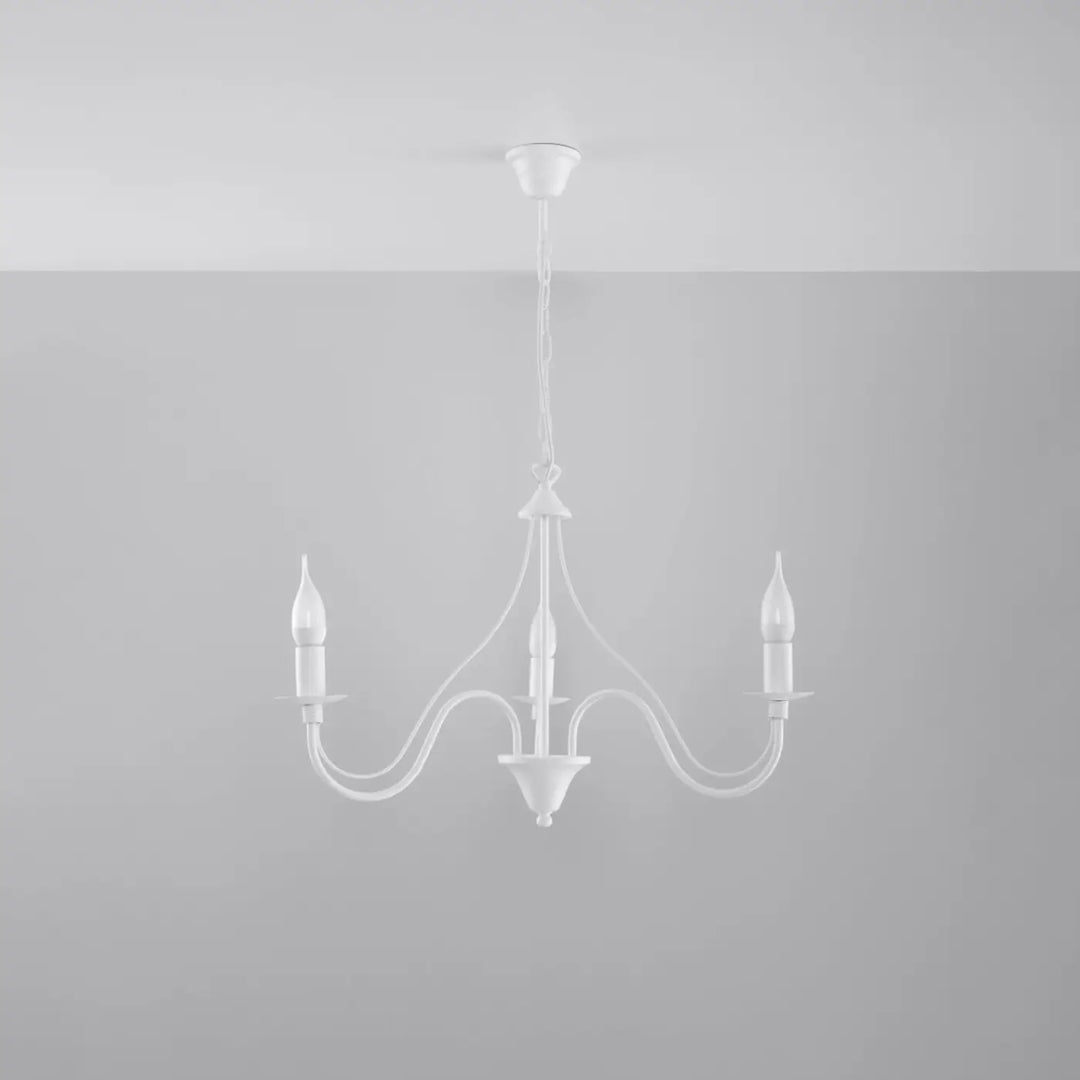 Lustre blanc éteint