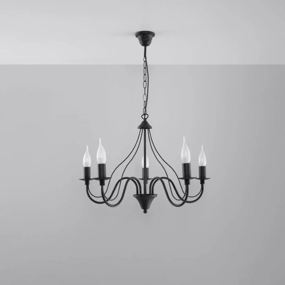 Lustre noir éteint