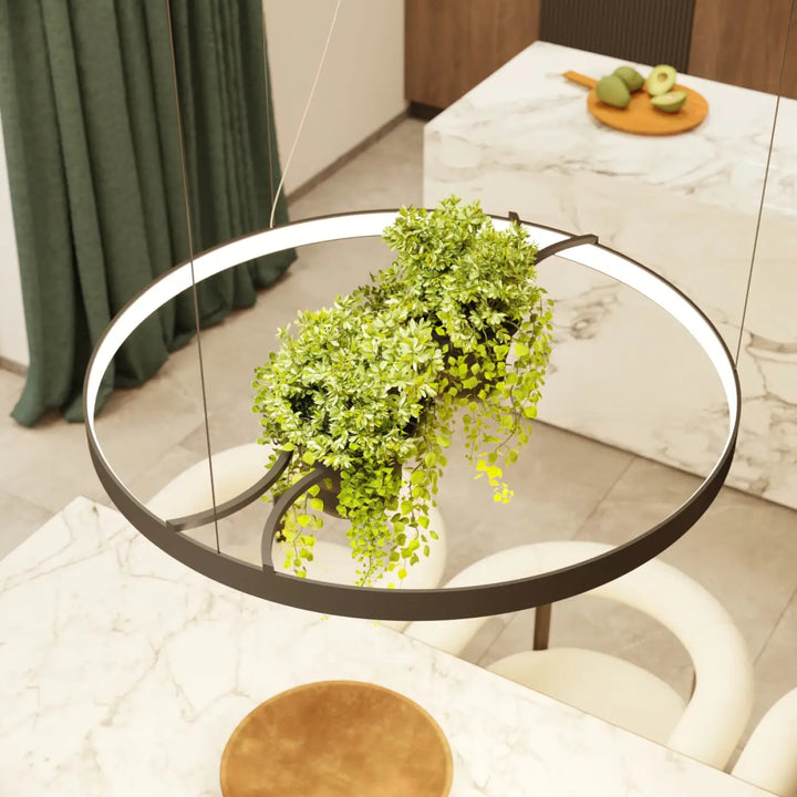 Lustre RIO BIO noir vue rapprochée dans un intérieur