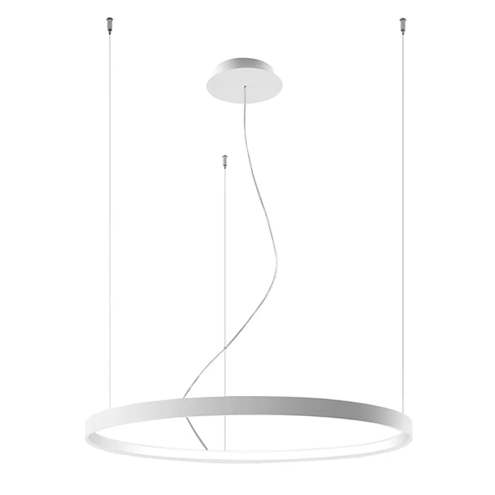 Lustre anneau RIO blanc vue d'ensemble