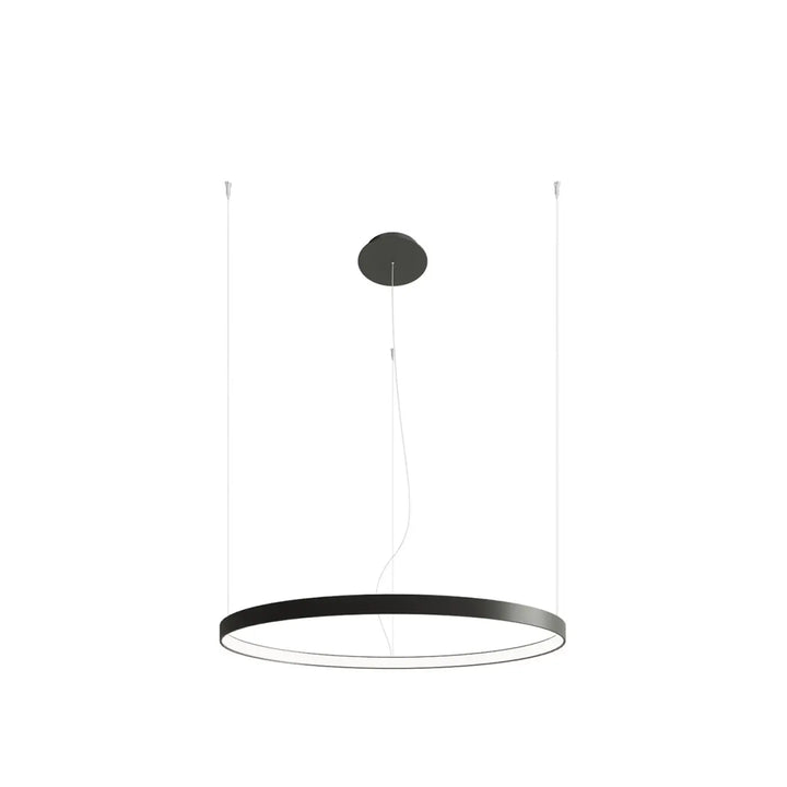 Lustre anneau RIO noir vue d'ensemble