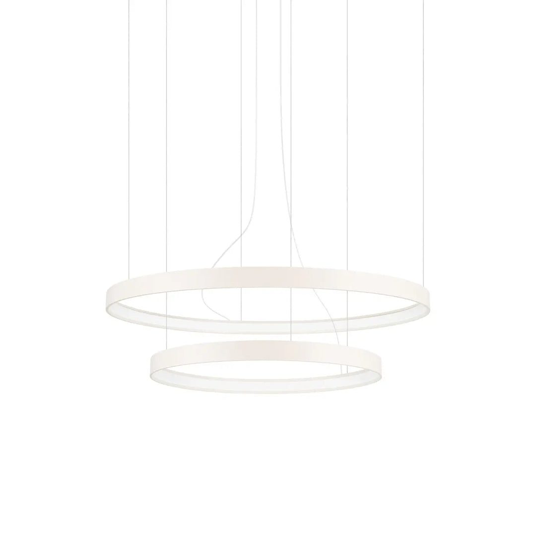 Lustre anneau RIO beige vue d'ensemble