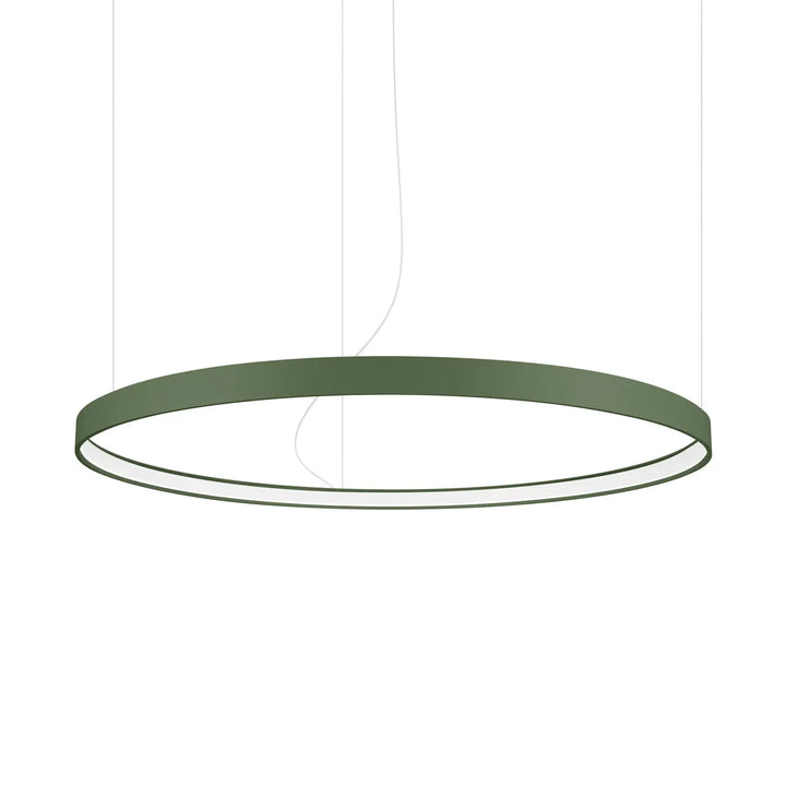 Lustre anneau RIO vert olive vue d'ensemble