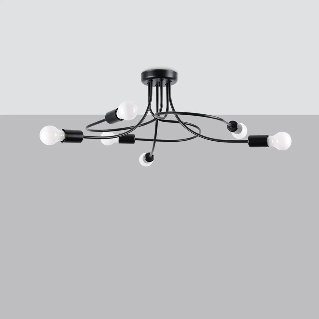 Lustre noir éteint