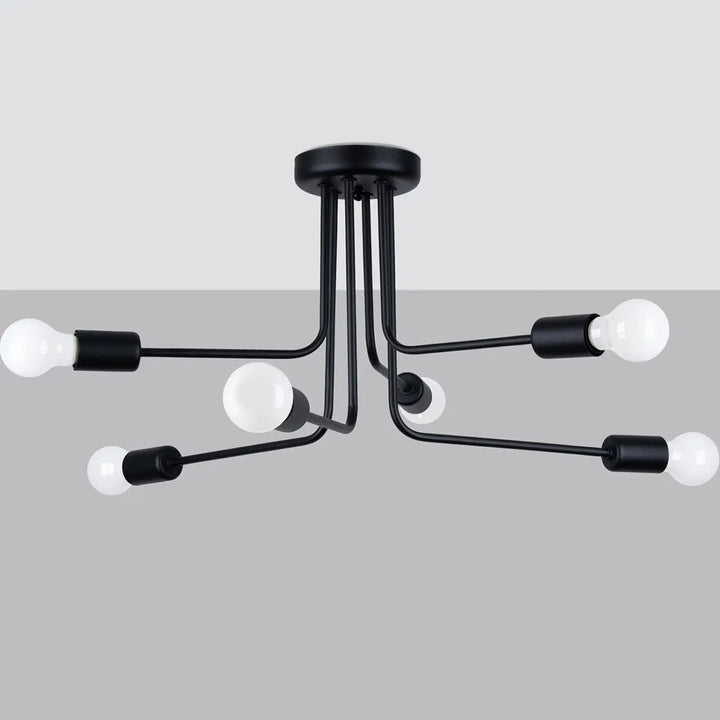 Lustre noir éteint