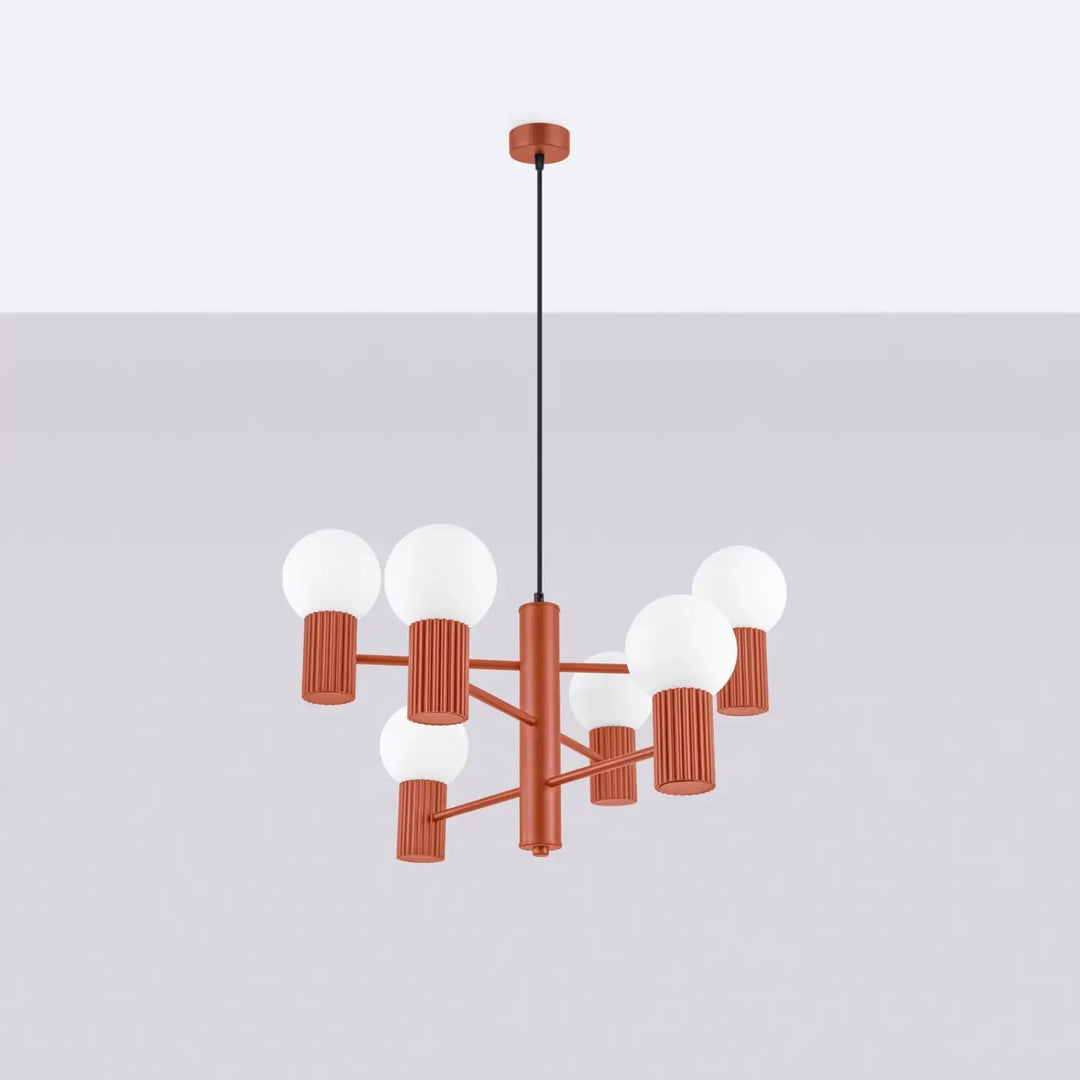 Lustre ocre rouge éteint