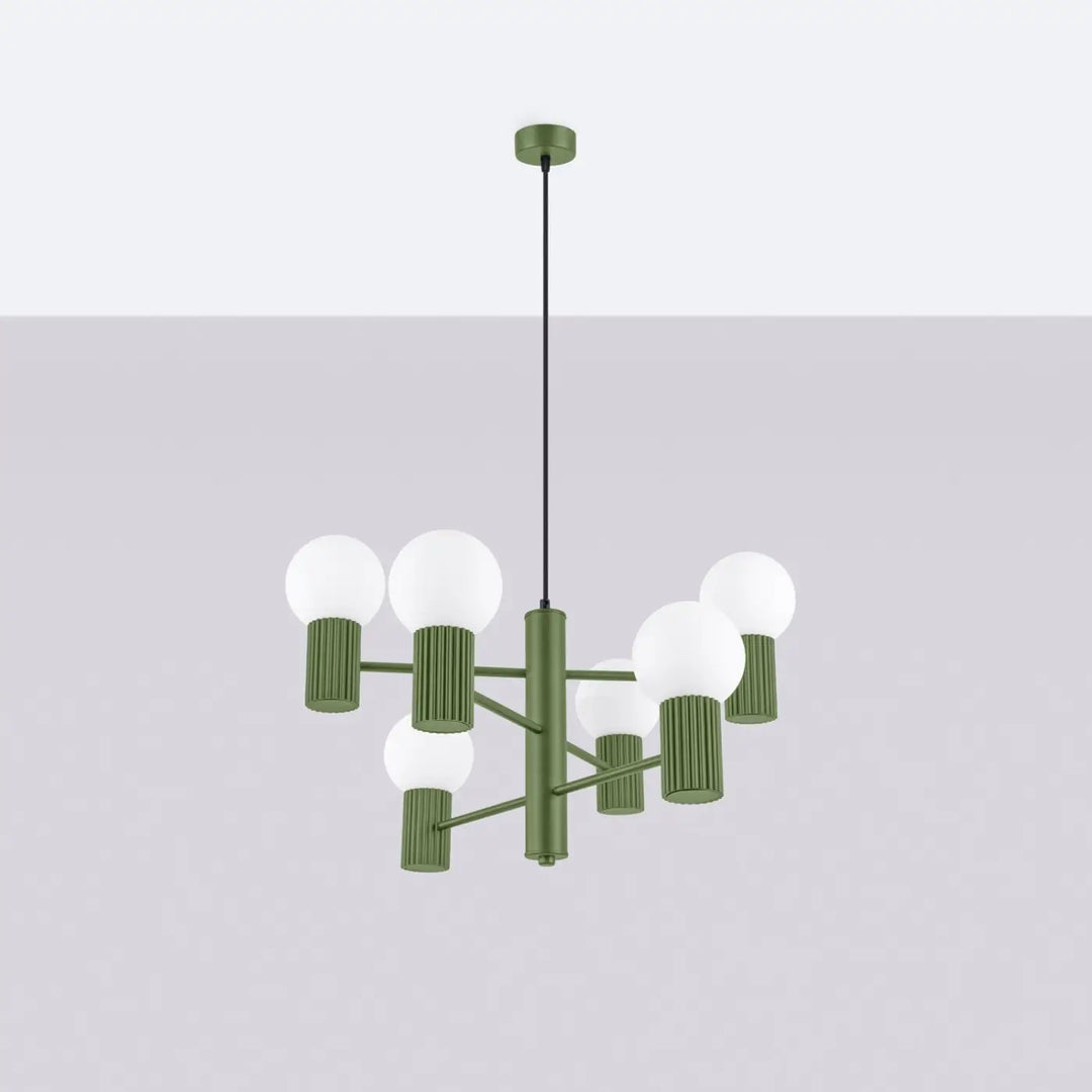 Lustre vert olive éteint