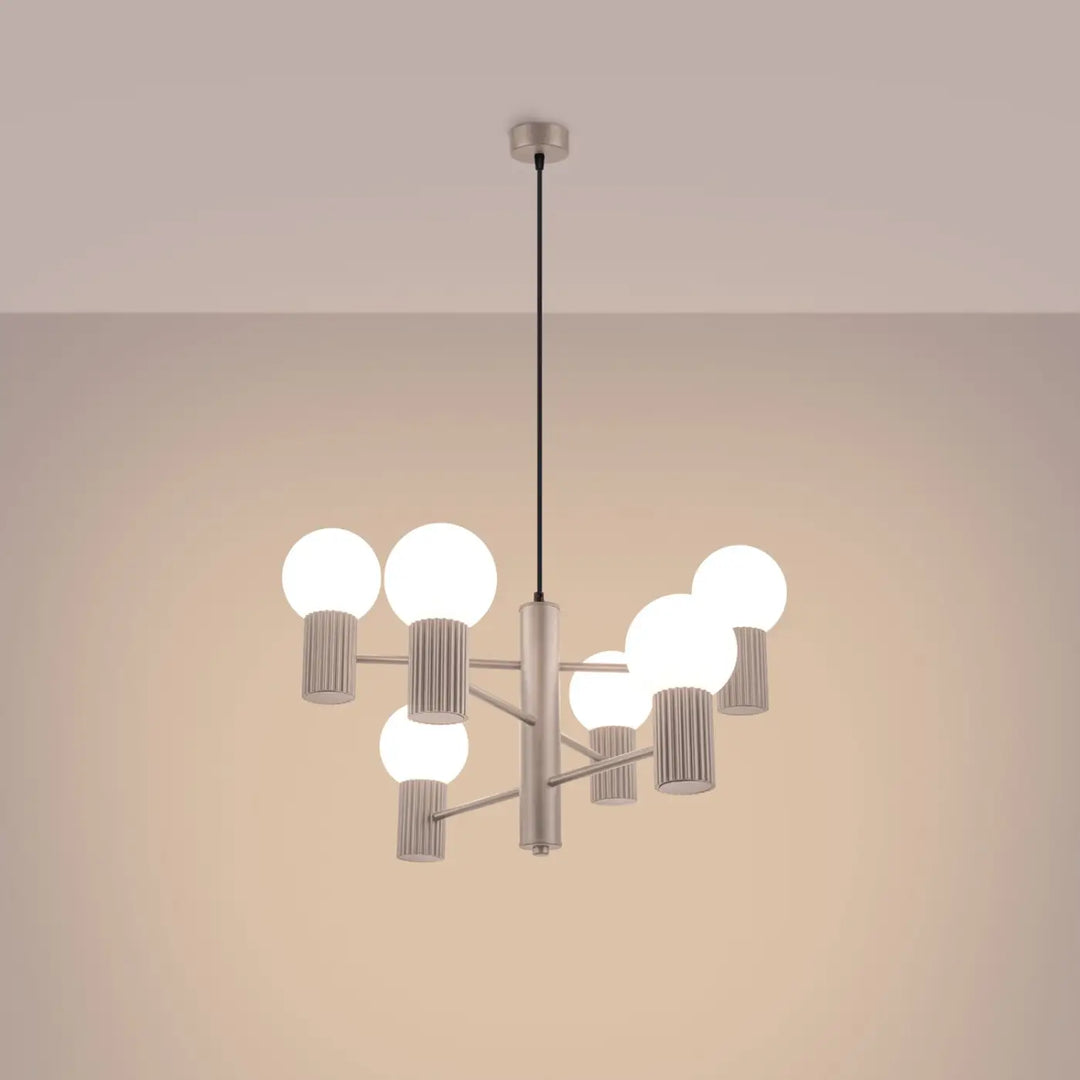 Lustre taupe allumé